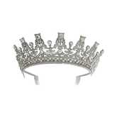 TIARA METALICA REINA PLATA